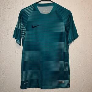 Nike Dri-Fit Mens Soccer Flash GPX Striped Sports Athletic Jersey Shirt S